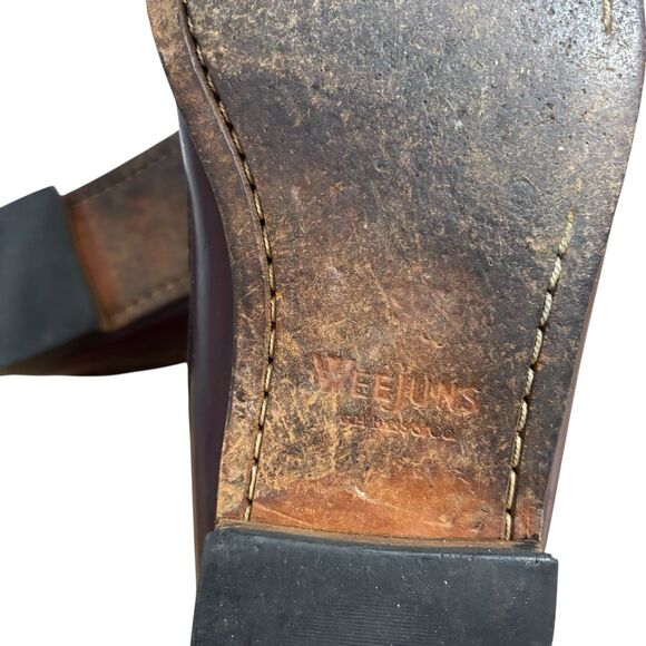 GH Bass & Co Shoes Mens 11.5 M Weejuns Penny Loafers Brown Slip On Burgundy - Picture 6 of 9